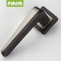 satin nickel zinc room door lock handle set